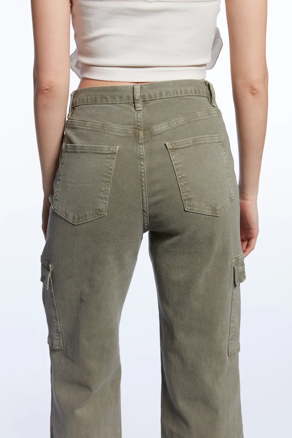 Straight cargo jeans