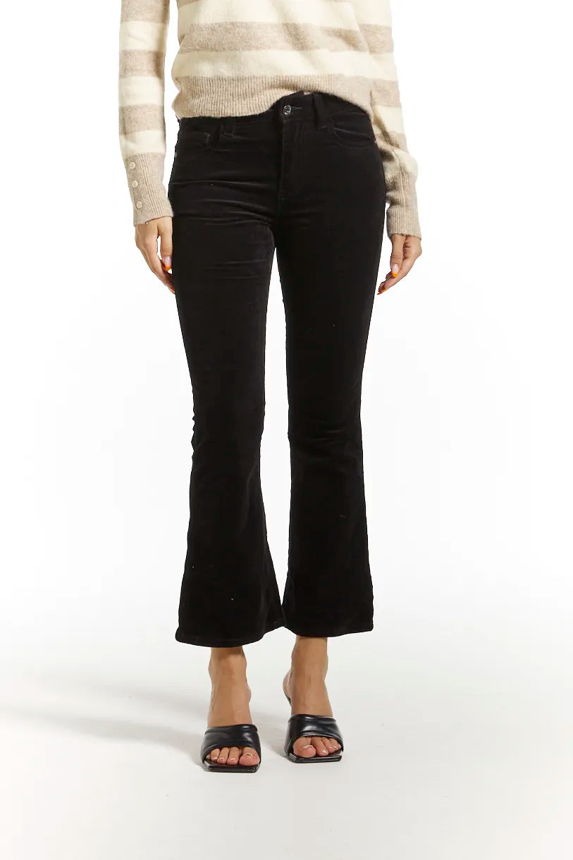 Bell-bottom corduroy trousers